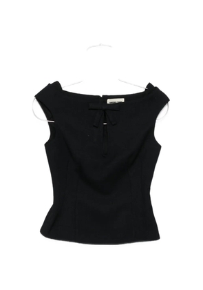 SHUSHU/TONG keyhole cold-shoulder blouse - Blue