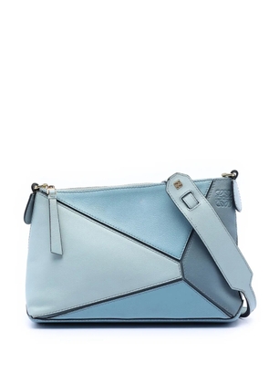 Loewe Pre-Owned 2017 Mini Tricolor Calfskin Puzzle crossbody bag - Blue