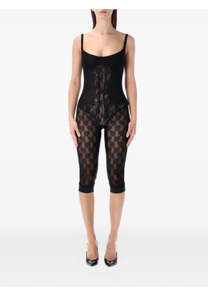 The Attico lace jumpsuit - Black