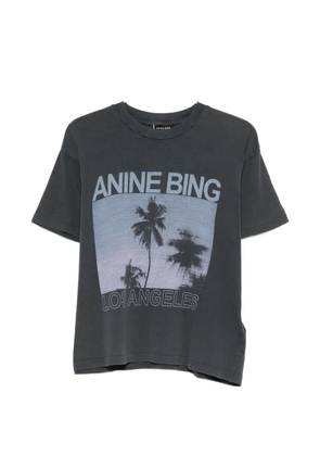 ANINE BING Cade Tee Palms washed T-shirt - Grey