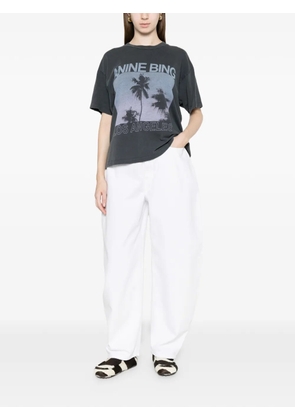 ANINE BING Cade Tee Palms washed T-shirt - Grey