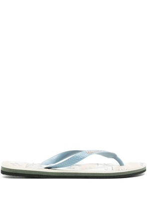 Maison Kitsuné x Havaianas Hawaiian-print flip-flops - Neutrals