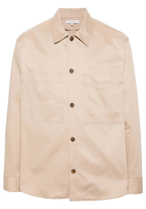 Maison Kitsuné button-up cotton overshirt - Neutrals