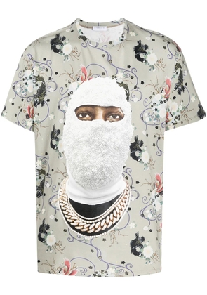 Ih Nom Uh Nit face print T-shirt - Neutrals