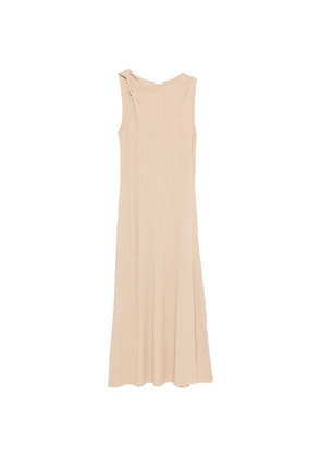 JOSEPH Arty plissé knit midi dress - Neutrals