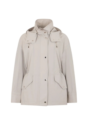 Moorer lightweight hooded jacket - Neutrals