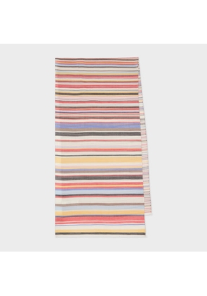 Paul Smith Gradient 'Signature Stripe' Scarf Multicolour