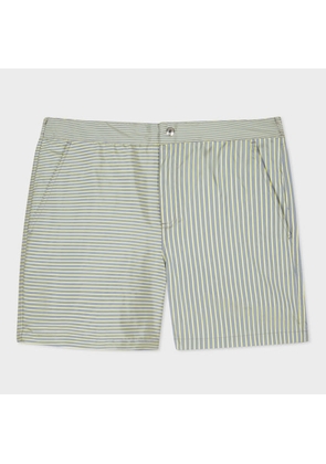 Paul Smith Slate Blue Stripe Swim Shorts