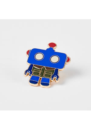 Paul Smith Loves Barbour Paul Smith loves Barbour - Robot Pin Badge White