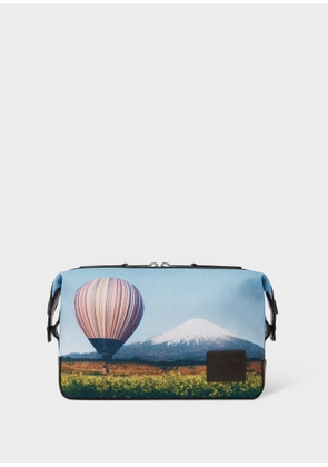Paul Smith 'Signature Stripe Balloon Mount Fuji' Print Wash Bag Multicolour