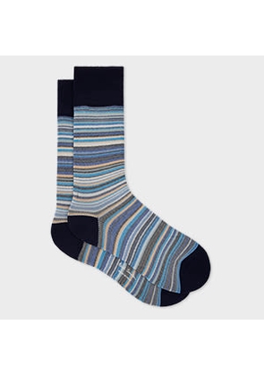 Paul Smith Blue Spring 'Signature Stripe' Socks