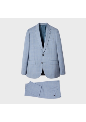 Paul Smith The Soho - Tailored-Fit Light Blue Check Wool Suit