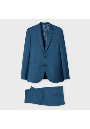 Paul Smith The Soho - Tailored-Fit Petrol Blue Puppytooth Suit