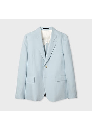 Paul Smith Light Blue Linen Buggy-Lined Blazer