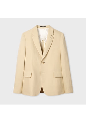 Paul Smith Ecru Linen Buggy-Lined Blazer White
