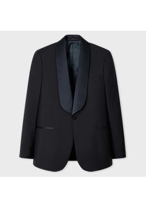 Paul Smith Navy Wool-Mohair Evening Blazer Blue