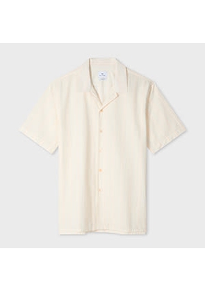PS Paul Smith Ecru 'Raining Stripe' Cotton Shirt Multicolour