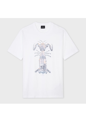 PS Paul Smith White 'Praying Mantis' Print T-Shirt