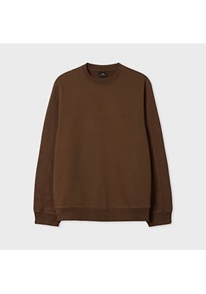 PS Paul Smith Brown 'Happy' Cotton Sweatshirt