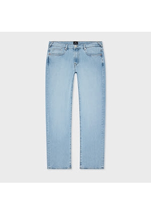 PS Paul Smith Relaxed Tapered-Fit Light Wash 'Organic Vintage Stretch' Jeans Blue