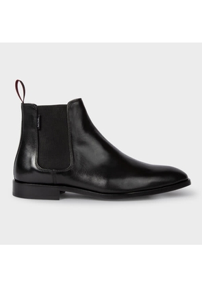 PS Paul Smith Black Smooth Calf Leather 'Gerald' Chelsea Boots