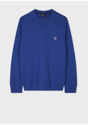PS Paul Smith Royal Blue Zebra Logo Organic Cotton Sweatshirt