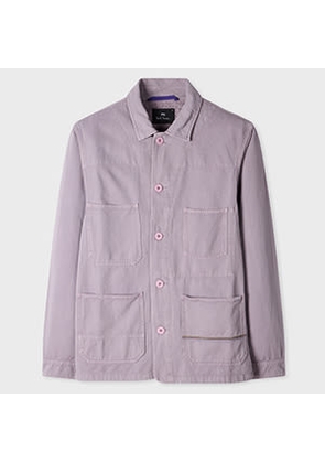 PS Paul Smith Lilac Cotton-Linen Work Jacket Purple