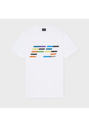 PS Paul Smith White PS Tilt Logo T-Shirt