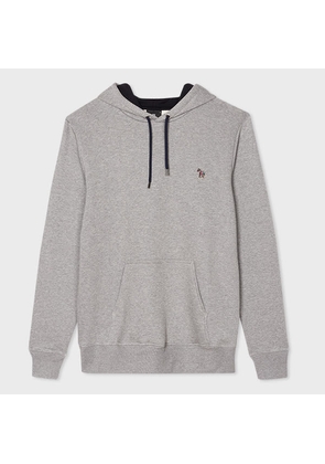 PS Paul Smith Grey Cotton Zebra Logo Hoodie