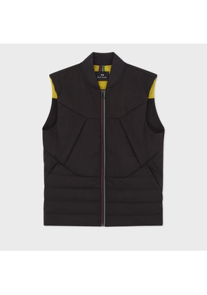 PS Paul Smith Black Mixed Media Gilet