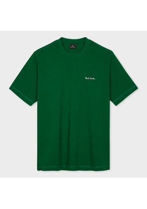 PS Paul Smith Green Cotton Signature Logo T-Shirt