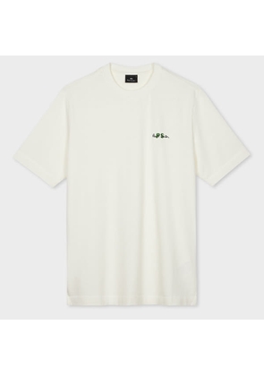 PS Paul Smith Ecru Cotton Signature Logo T-Shirt White