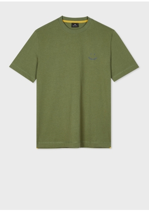 PS Paul Smith Green 'Happy' Piece Dyed T-Shirt