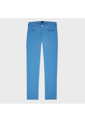 PS Paul Smith Tapered-Fit Bright Blue Garment-Dyed Organic Cotton-Stretch Jeans