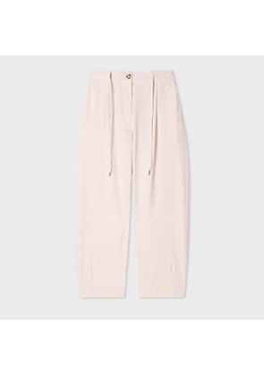 PS Paul Smith Women's Stripe Seersucker Trousers White