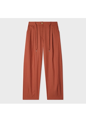 PS Paul Smith Women's Rust Red Balloon Trousers