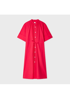 Paul Smith Women's Fuchsia Lyocell-Cotton Shirt Dress Pink