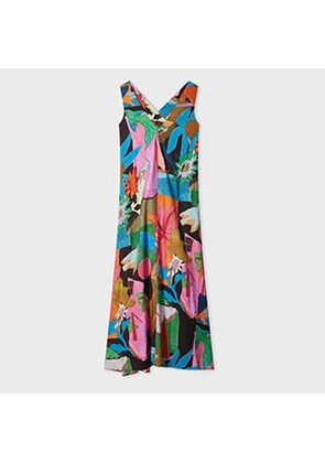 Paul Smith Women's 'River Collage' Maxi Dress Multicolour