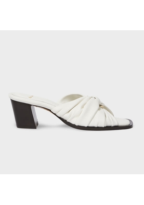Paul Smith Women's Ecru 'Monivae' Leather Heels White