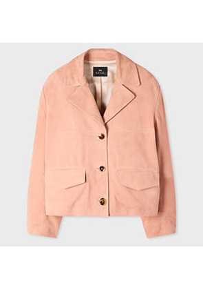 PS Paul Smith Women's Pink Suede Jacket Brown
