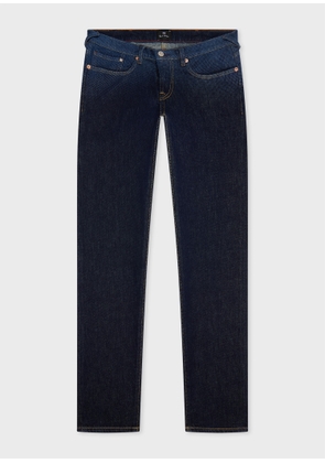 PS Paul Smith Tapered-Fit Laser-Fade 'Organic Vintage Stretch' Jeans White