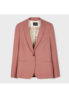 PS Paul Smith Women's Dusty Rose Wool Blazer Purple