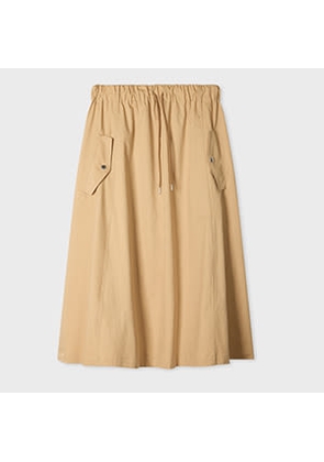 PS Paul Smith Women's Drawstring Waist Skirt Brown