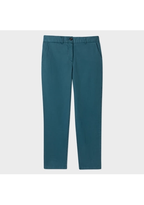 PS Paul Smith Women's Teal Chinos Blue