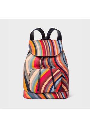 Paul Smith Women's 'Swirl' Leather Backpack Multicolour