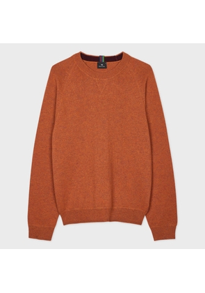 PS Paul Smith Orange Merino Wool Raglan Sweater