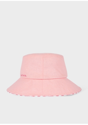 Paul Smith Women's Pink Linen Bucket Hat