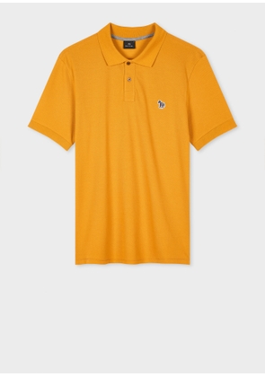 PS Paul Smith Yellow Ochre Organic Cotton Zebra Polo Shirt