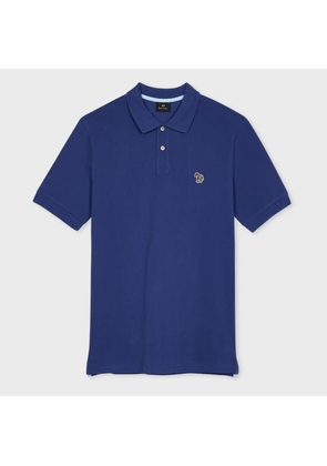 PS Paul Smith Dark Royal Blue Organic Cotton Zebra Polo Shirt