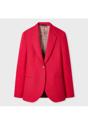 Paul Smith Women's Fuchsia Linen Blazer Pink